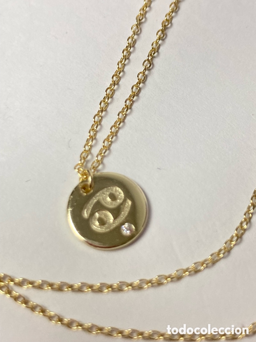 Joyeria: Gargantilla de plata chapado de oro/CC28 - Foto 2