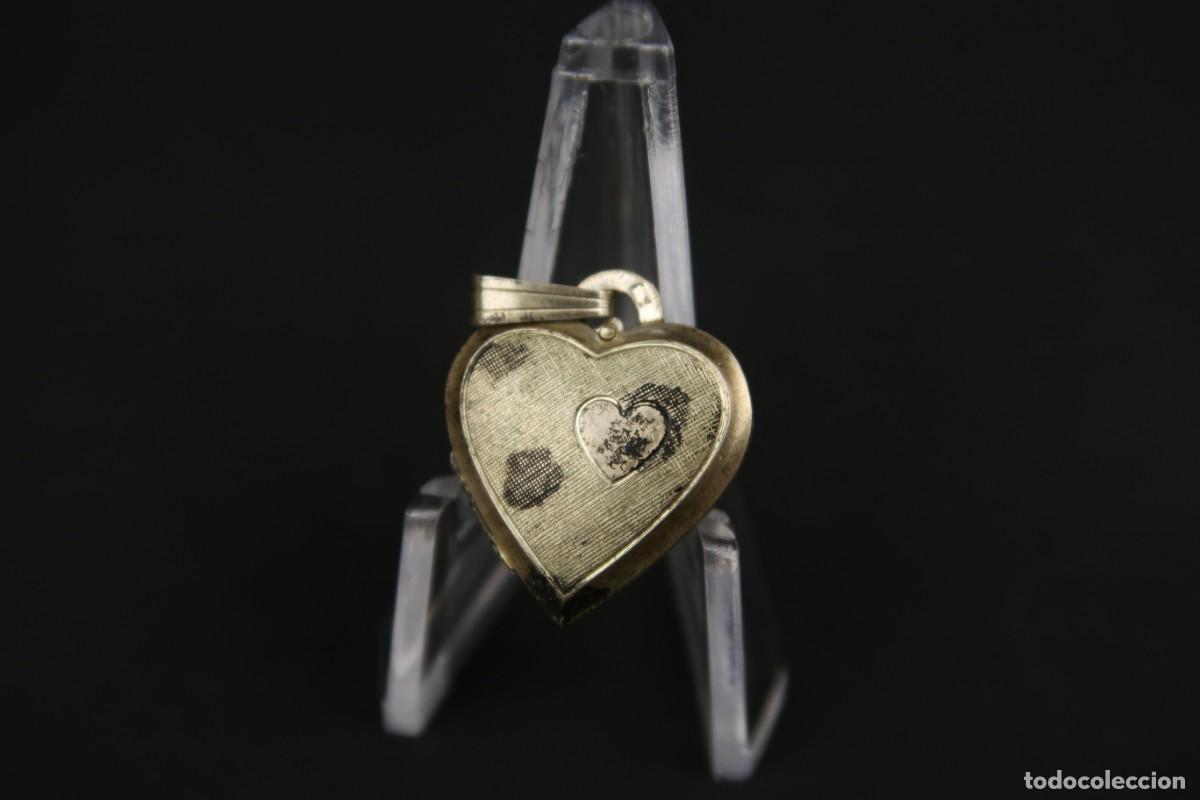 Joyeria: Antiguo Colgante Guardapelo de Plata - Foto 2