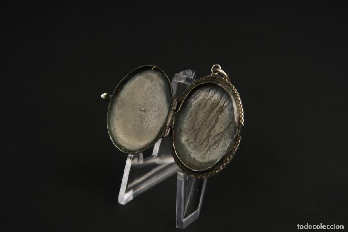 Joyeria: Antiguo Colgante Guardapelo de Plata - Foto 7