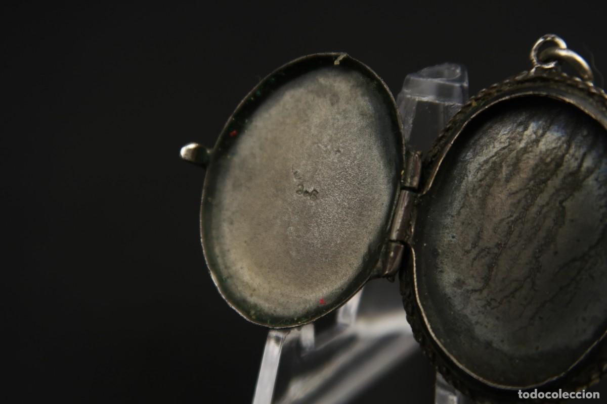 Joyeria: Antiguo Colgante Guardapelo de Plata - Foto 10