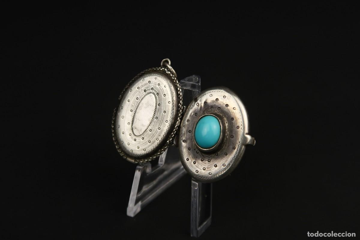 Joyeria: Antiguo Colgante Guardapelo de Plata - Foto 11