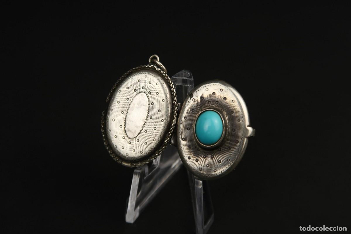Joyeria: Antiguo Colgante Guardapelo de Plata - Foto 12