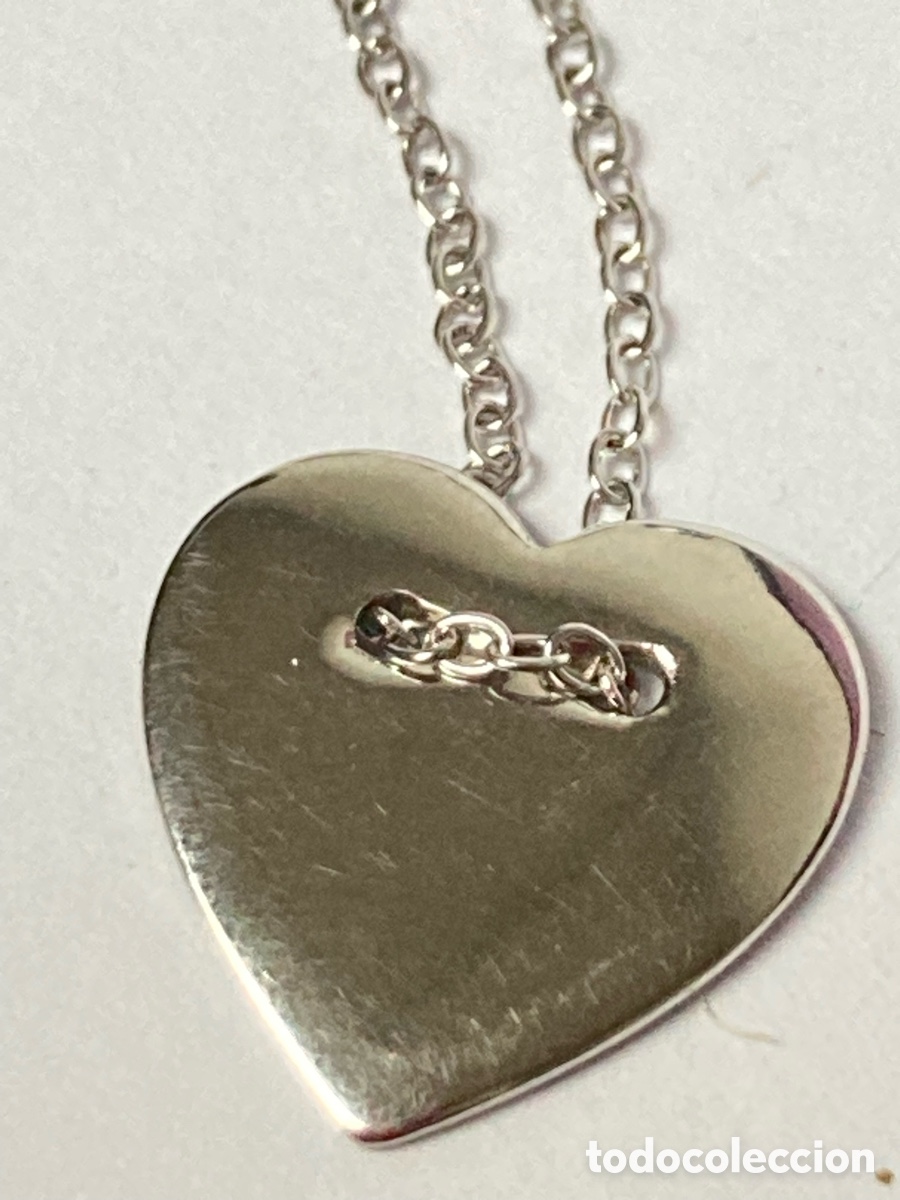 Joyeria: Gargantilla de plata con centro coraz&oacute;n Nueva/CC26 - Foto 2