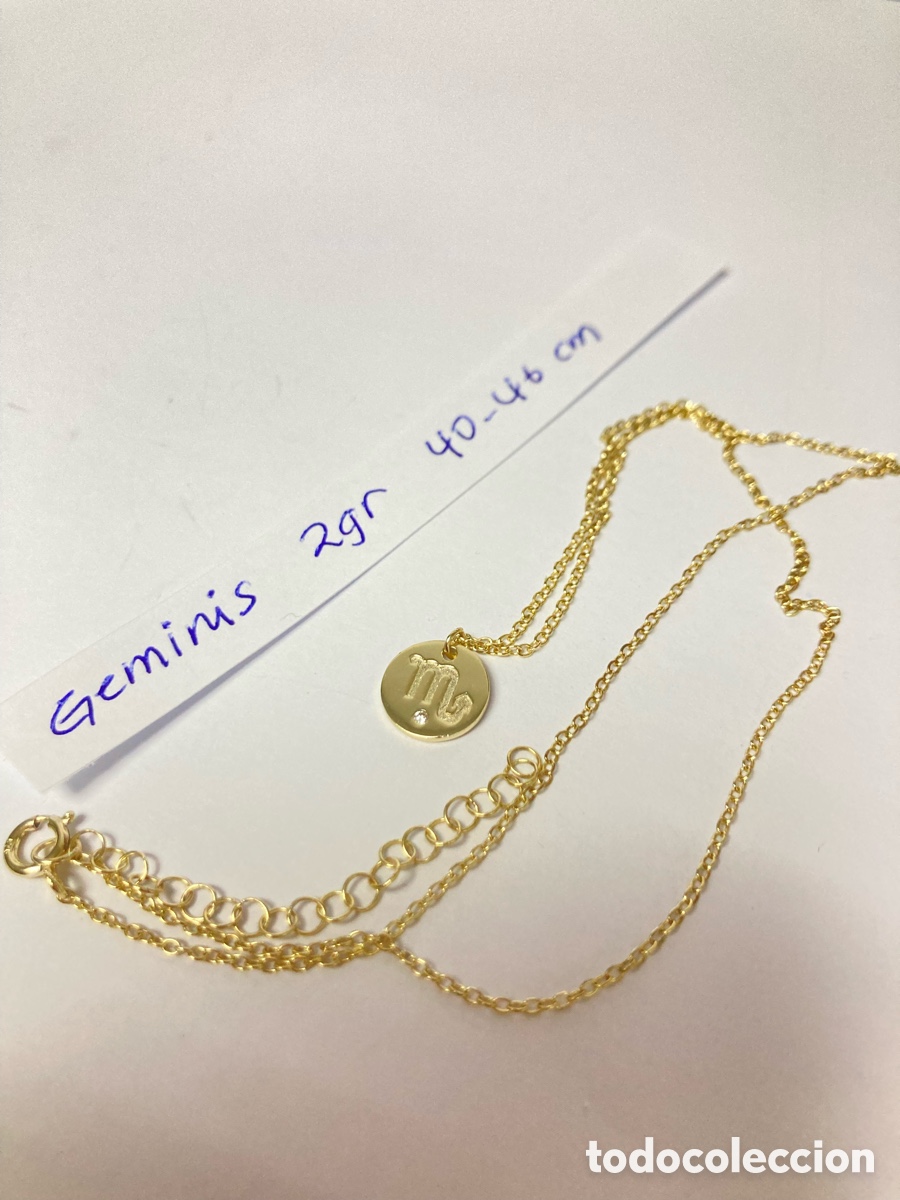 Joyeria: Gargantilla de plata chapada de oro/CC26 - Foto 3