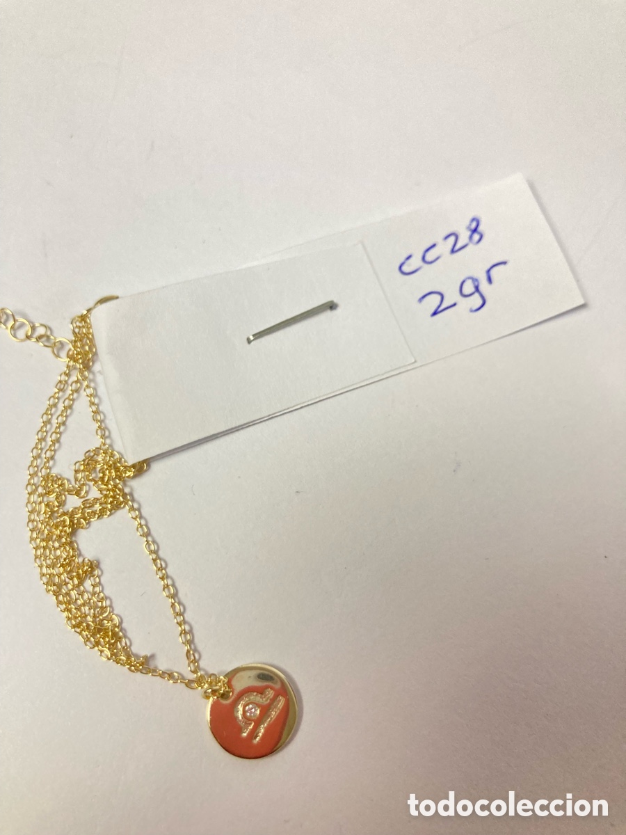 Joyeria: Gargantilla de plata chapado de oro/CC26 - Foto 4