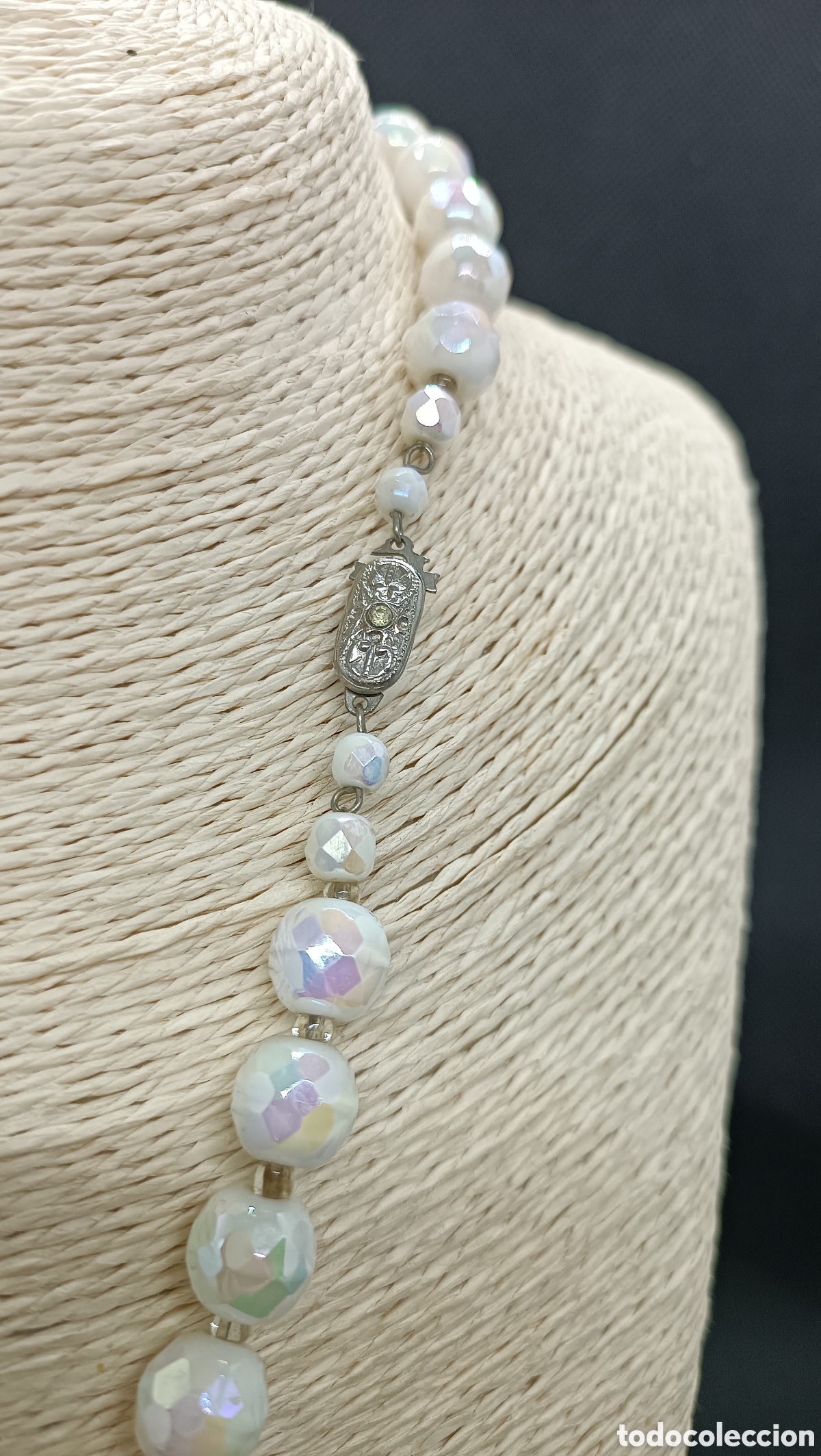 Joyeria: Collar vintage, de roca opalina o similar. - Foto 4