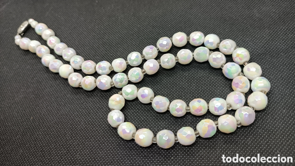 Joyeria: Collar vintage, de roca opalina o similar. - Foto 5