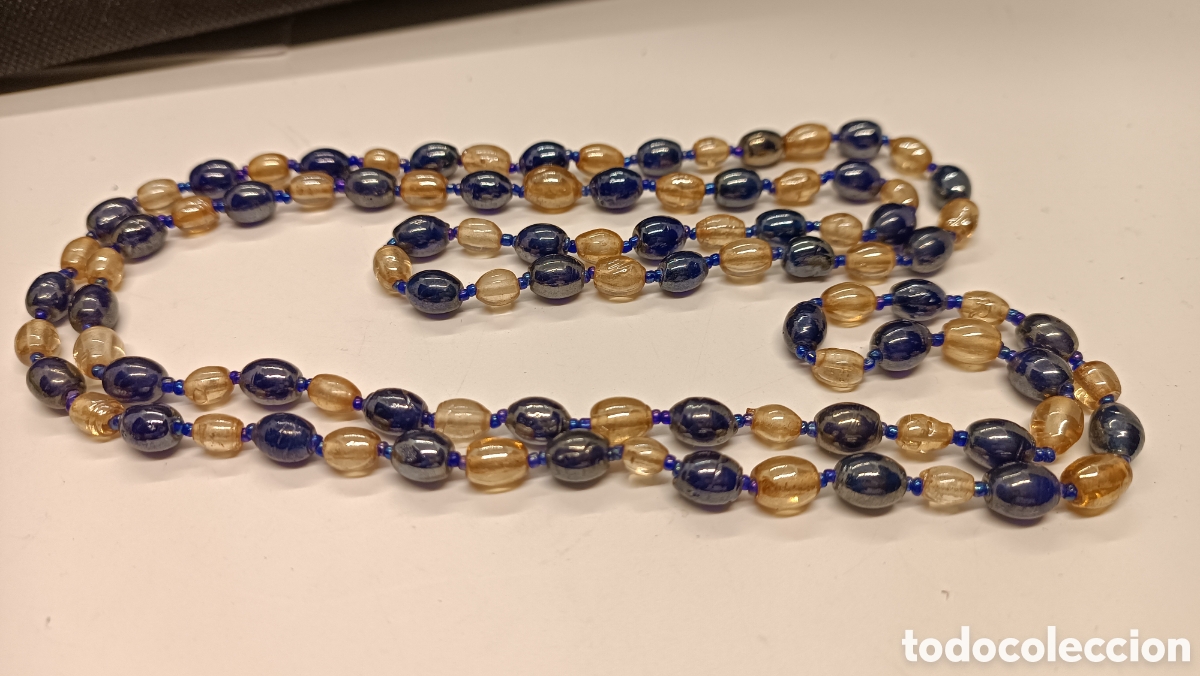 Joyeria: Collar largo de cuentas de cristal. - Foto 4