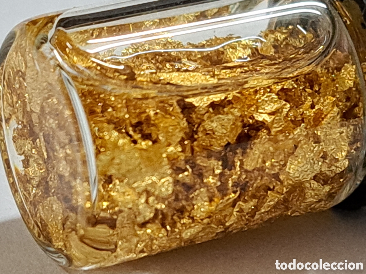 Joyeria: Bote con virutas de oro puro - Foto 2