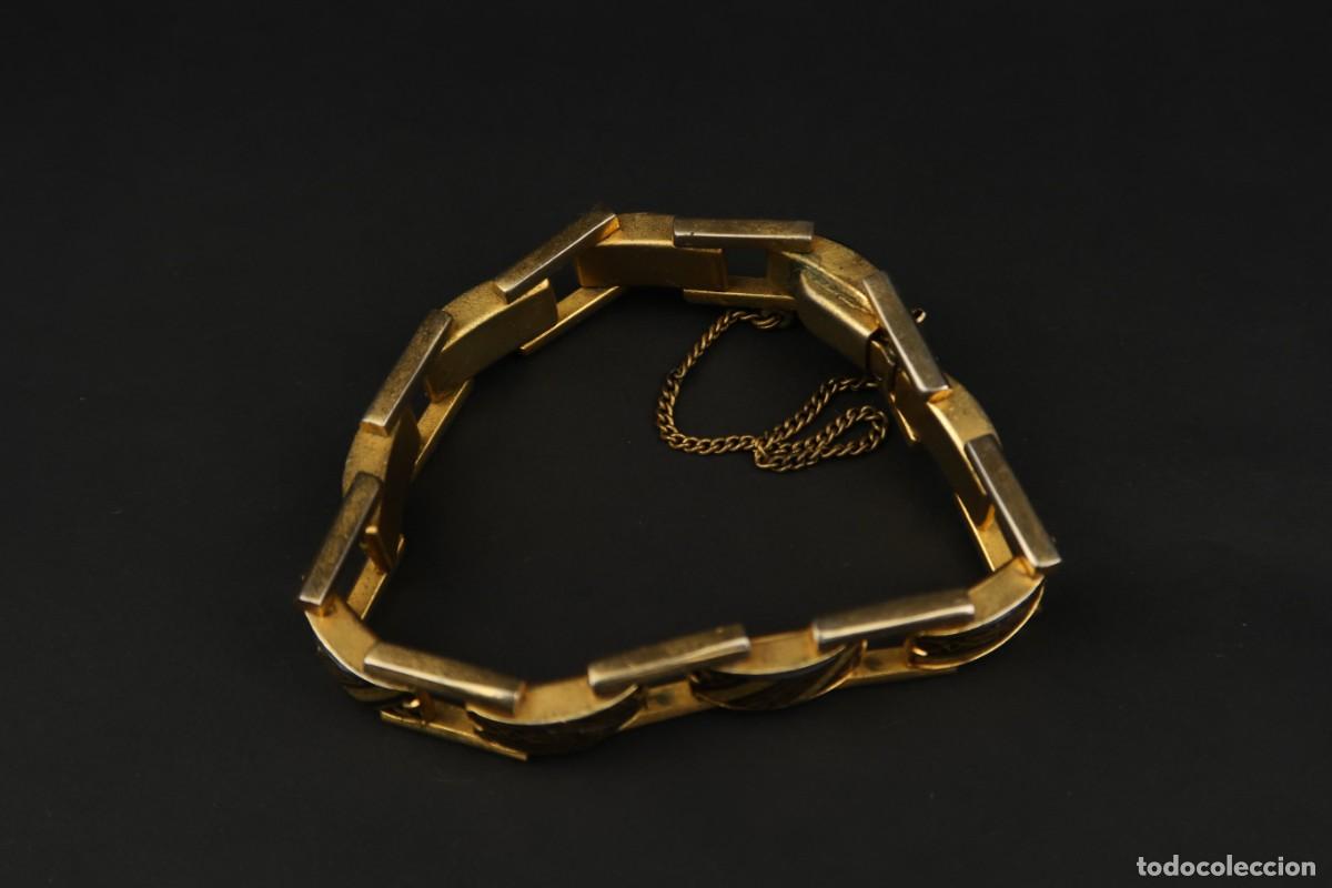 Joyeria: Antigua Pulsera Damasquinada - Foto 3