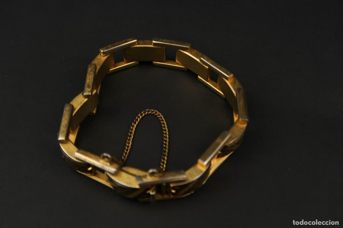 Joyeria: Antigua Pulsera Damasquinada - Foto 6