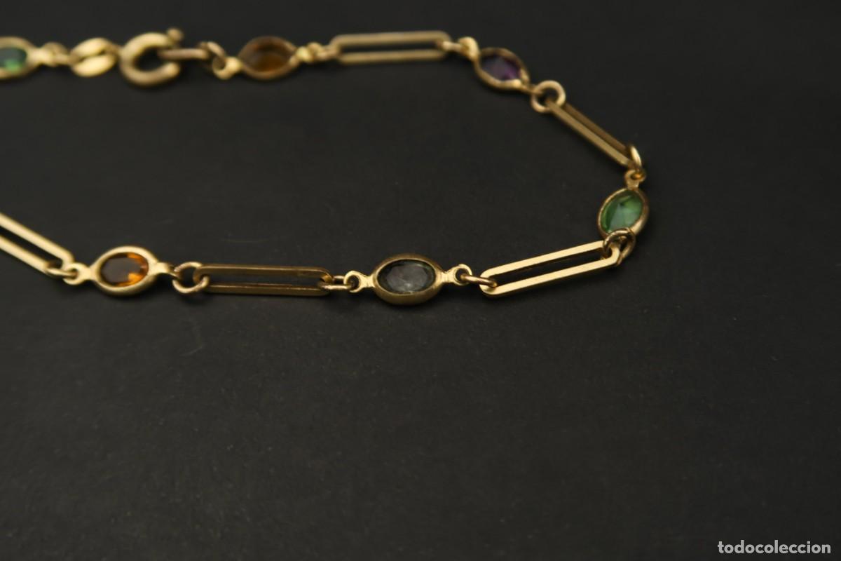 Joyeria: Antigua Pulsera Metal Dorado - Foto 2