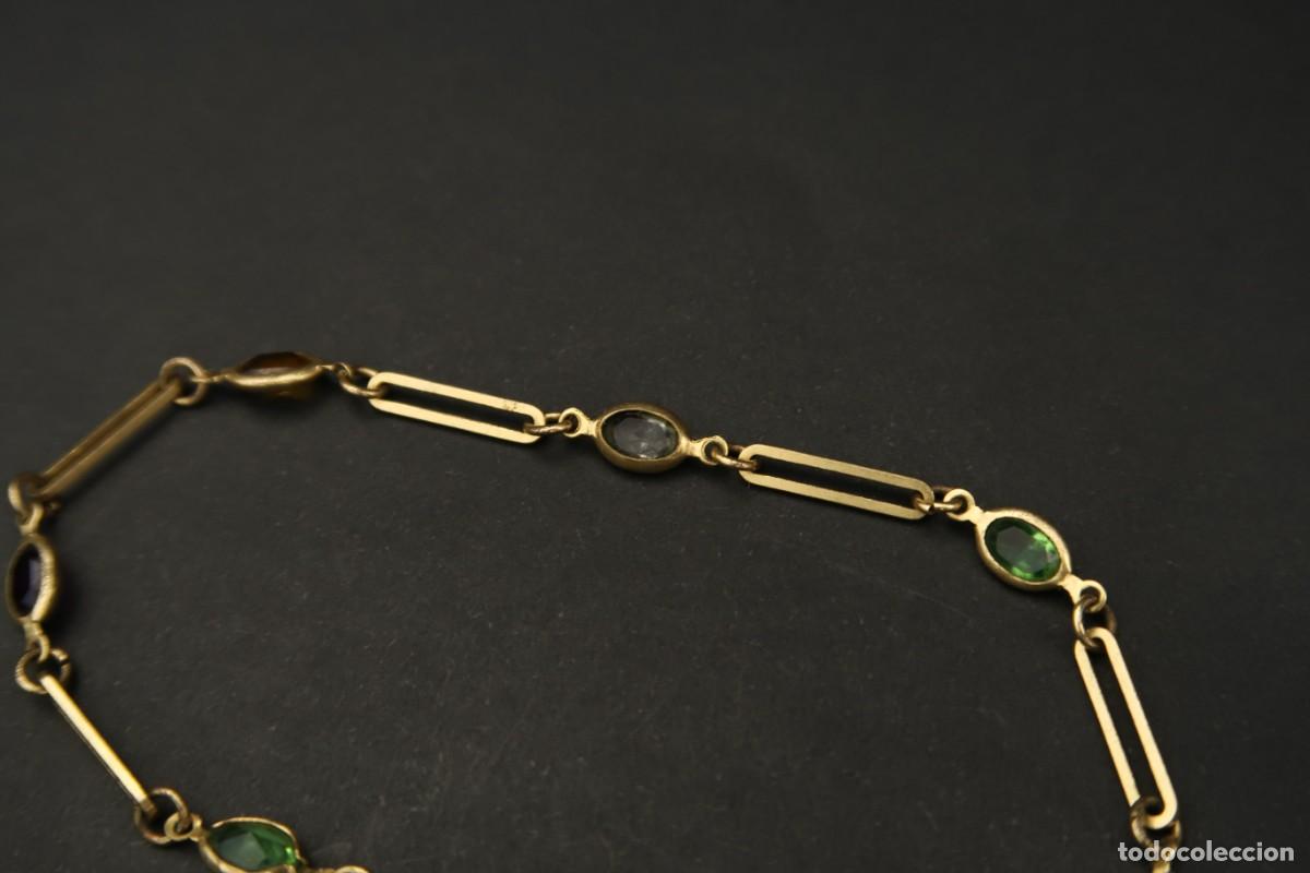 Joyeria: Antigua Pulsera Metal Dorado - Foto 10