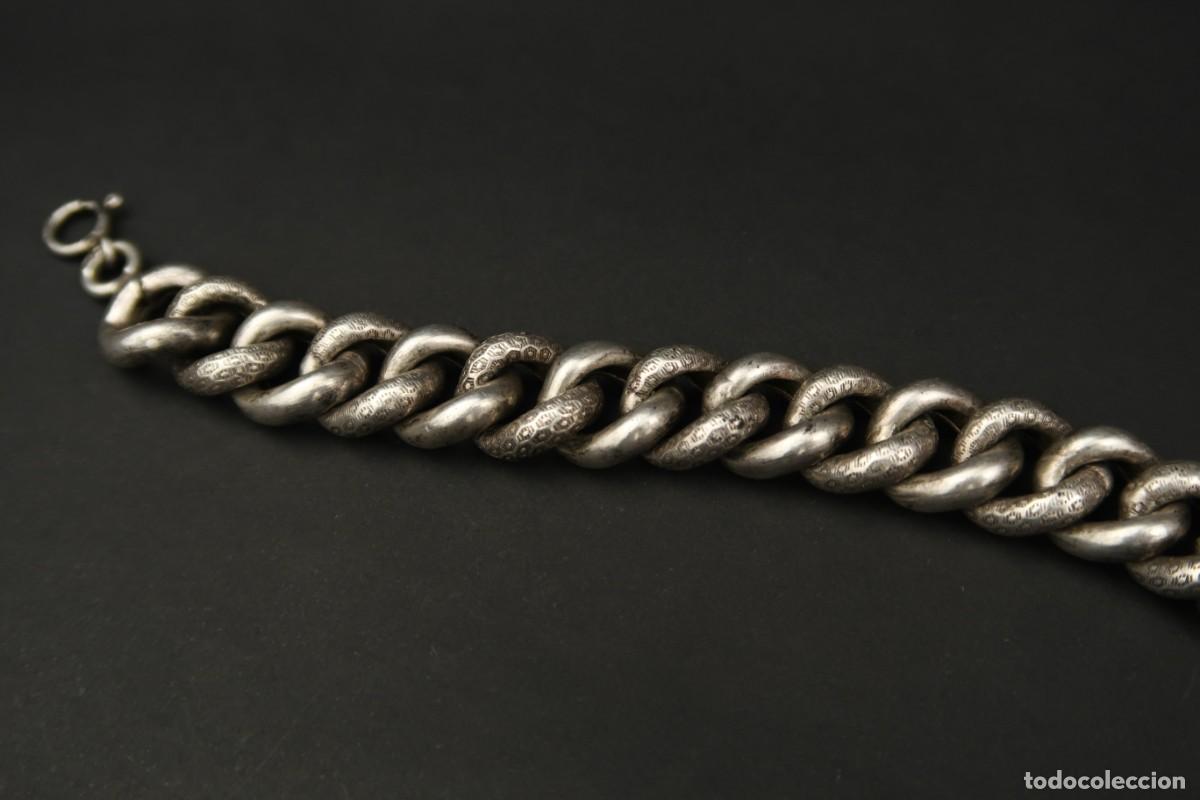 Joyeria: Antigua Pulsera de Plata - Foto 5