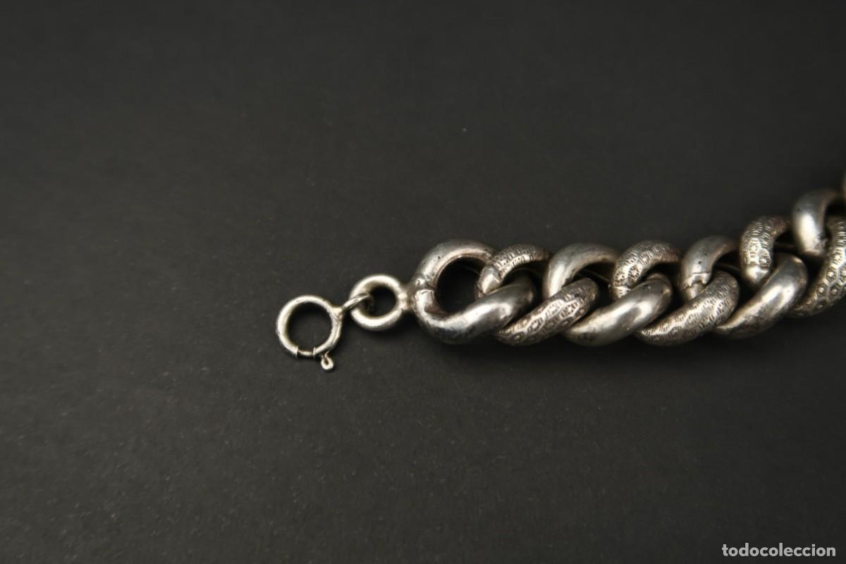 Joyeria: Antigua Pulsera de Plata - Foto 9