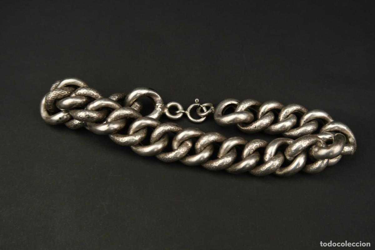 Joyeria: Antigua Pulsera de Plata - Foto 12