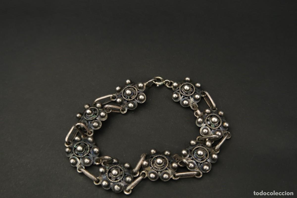 Joyeria: Antigua Pulsera de Plata - Foto 4