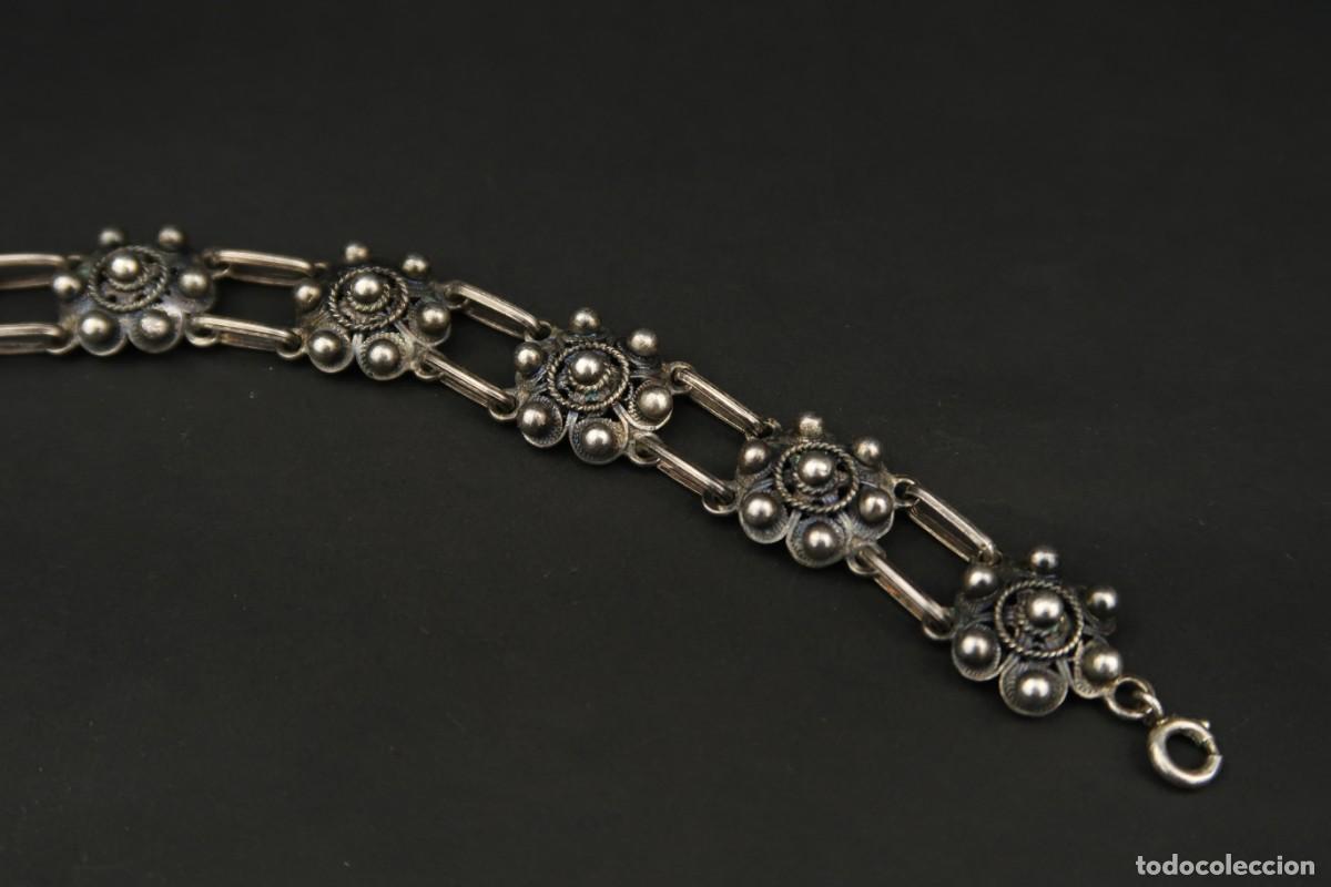Joyeria: Antigua Pulsera de Plata - Foto 8