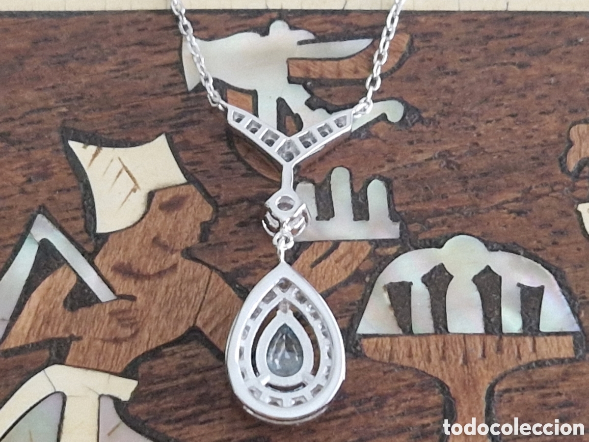 Joyeria: GARGANTILLA PLATA RODIADA TOPACIO AZUL - Foto 8