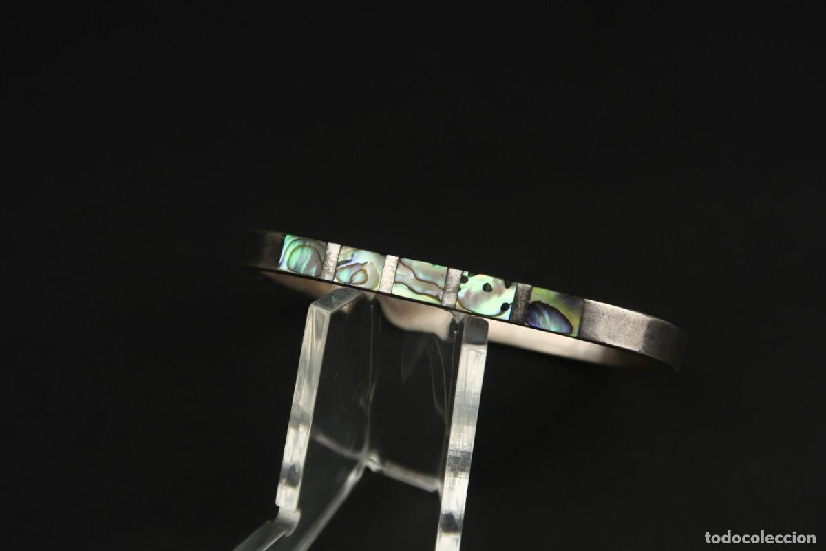 Joyeria: Antiguo Brazalete de Plata y N&aacute;car - Foto 12