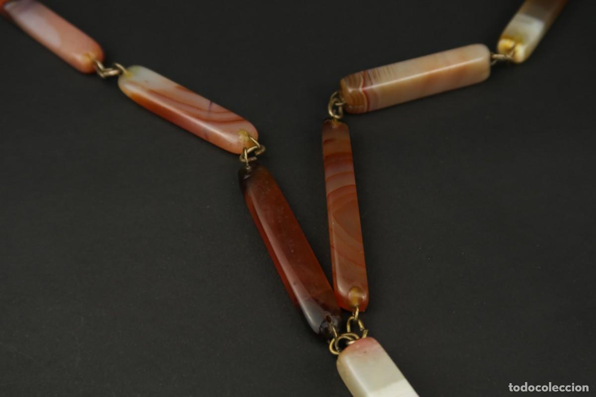 Joyeria: Antiguo Collar de &Aacute;gata - Foto 3