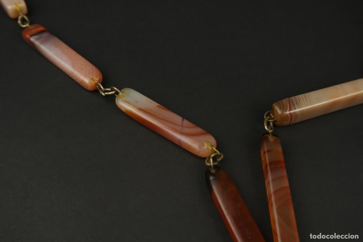Joyeria: Antiguo Collar de &Aacute;gata - Foto 4
