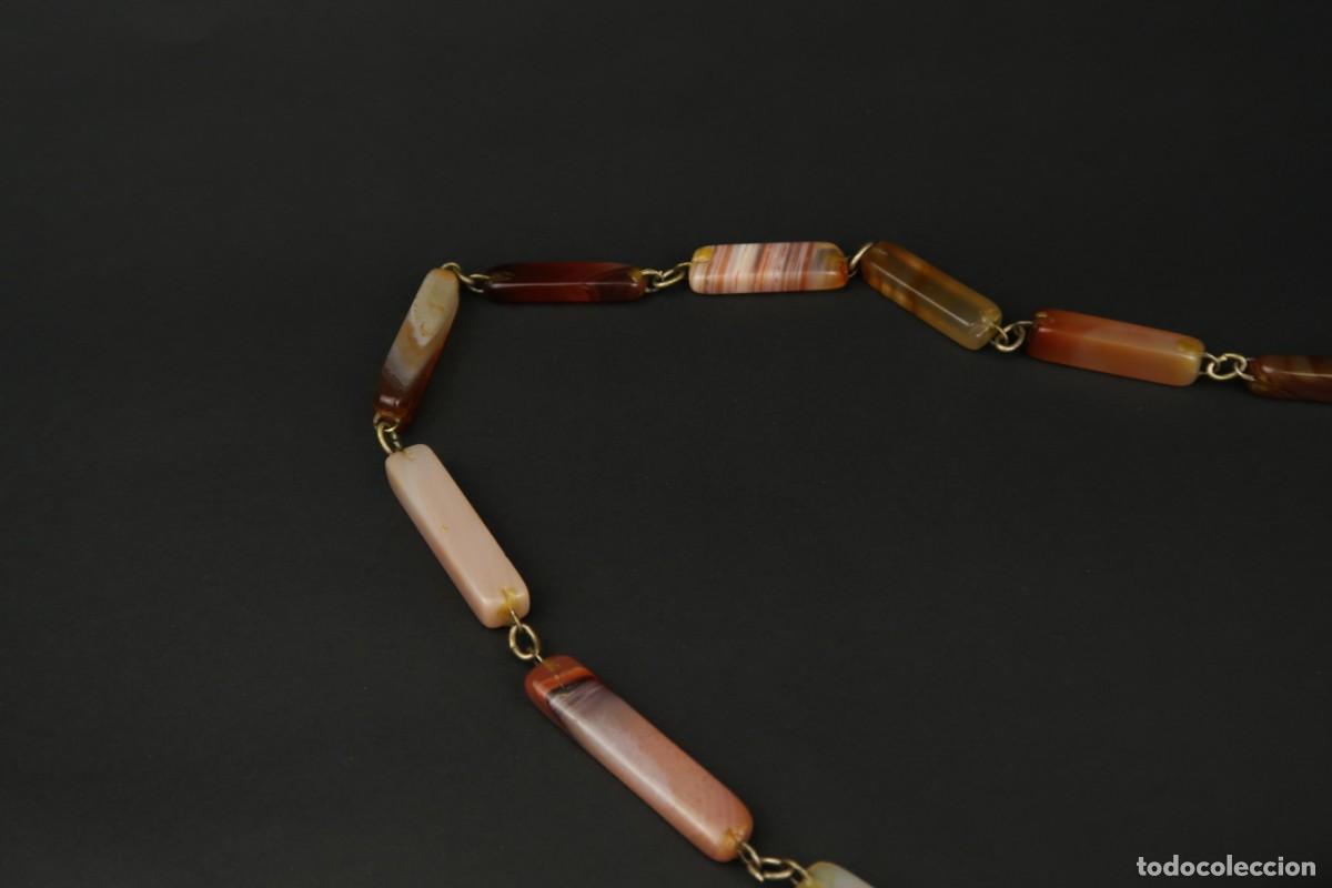Joyeria: Antiguo Collar de &Aacute;gata - Foto 5
