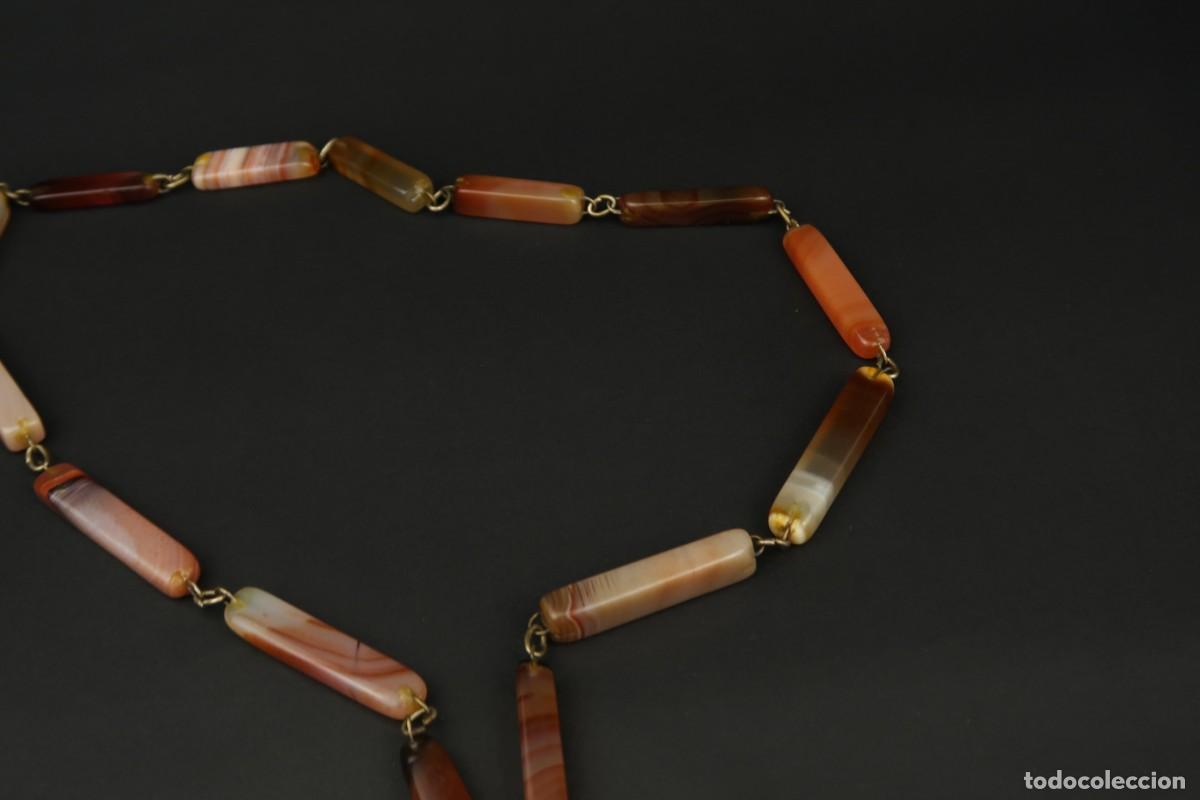 Joyeria: Antiguo Collar de &Aacute;gata - Foto 6