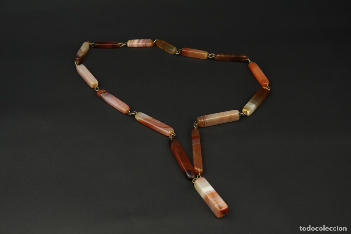 Joyeria: Antiguo Collar de &Aacute;gata - Foto 7