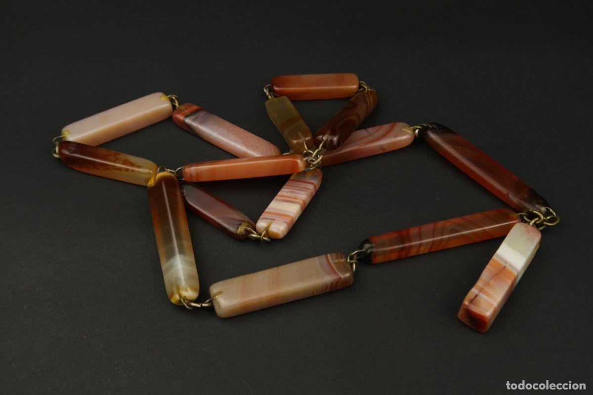Joyeria: Antiguo Collar de &Aacute;gata - Foto 8