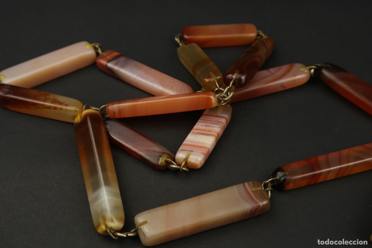 Joyeria: Antiguo Collar de &Aacute;gata - Foto 9