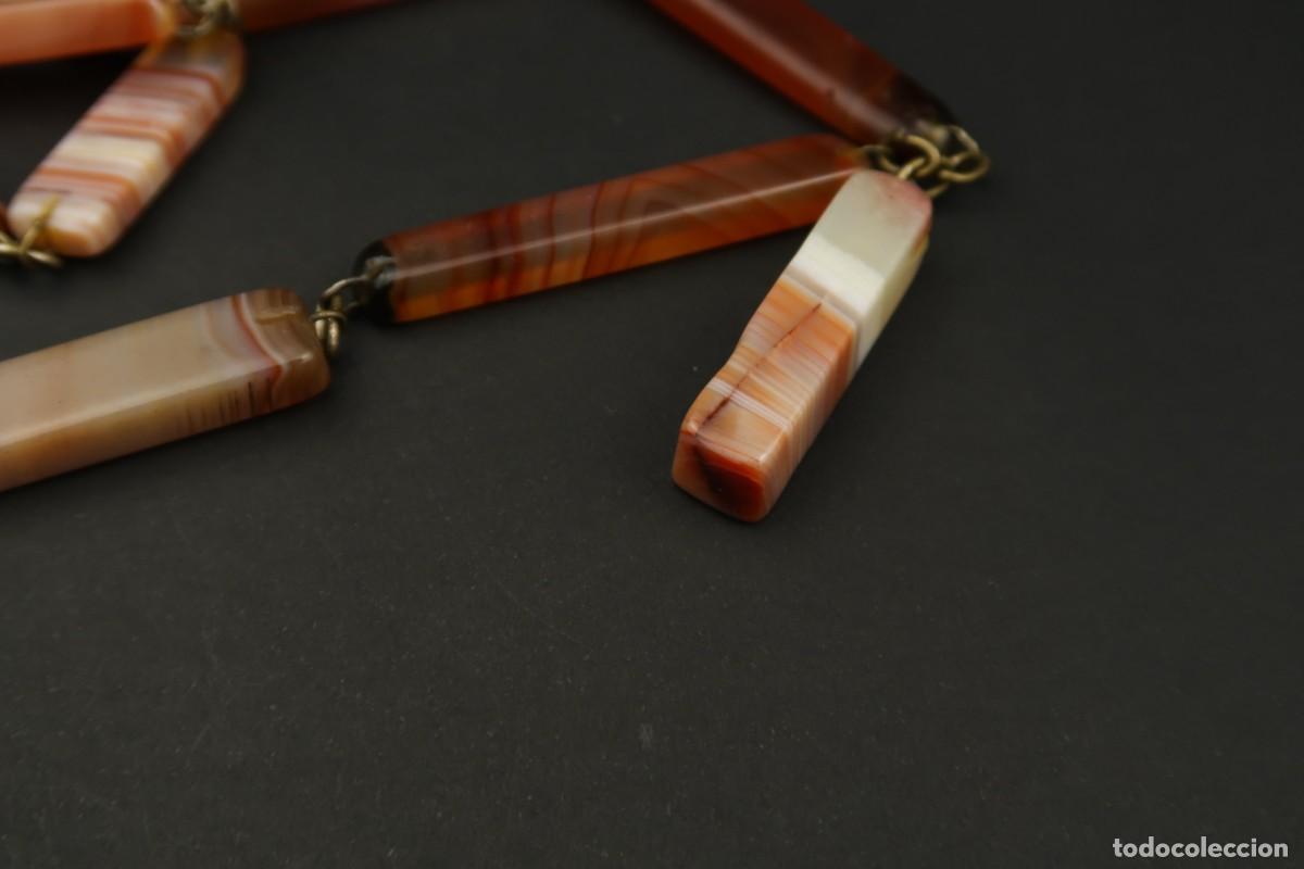 Joyeria: Antiguo Collar de &Aacute;gata - Foto 12