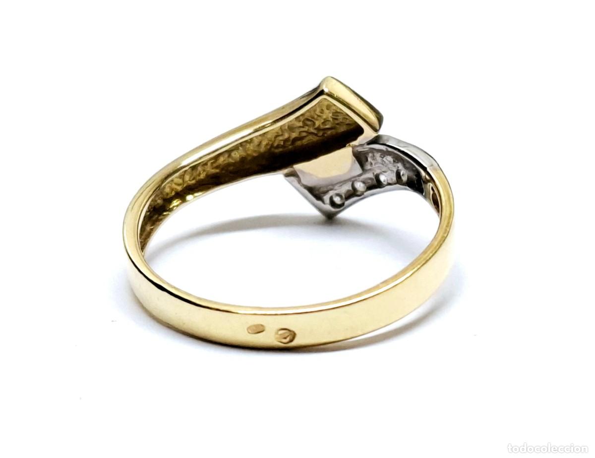 Joyeria: BELLA SORTIJA DE ORO AMARILLO Y BLANCO NUEVA A ESTRENAR - Foto 11