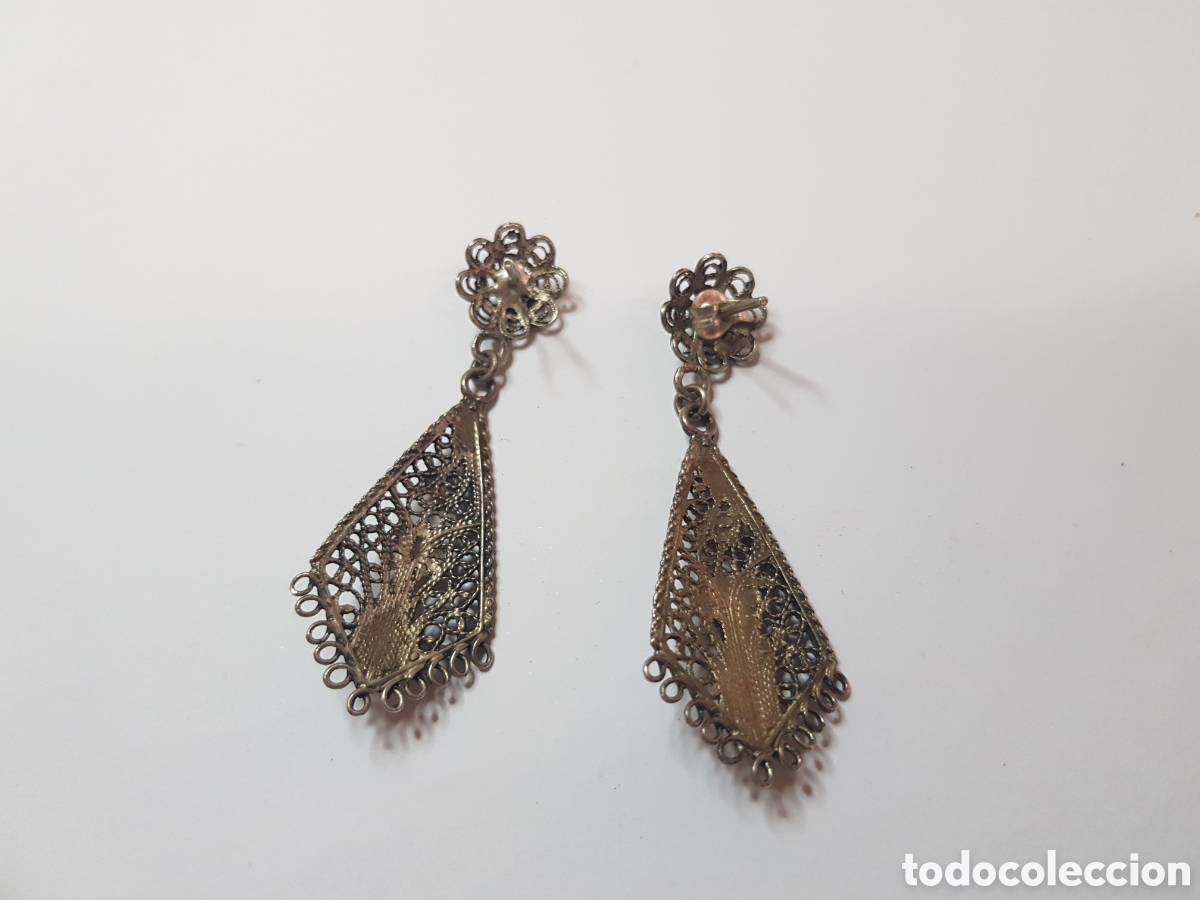Joyeria: #882 Pendientes plata de ley 925 5cm - Foto 2