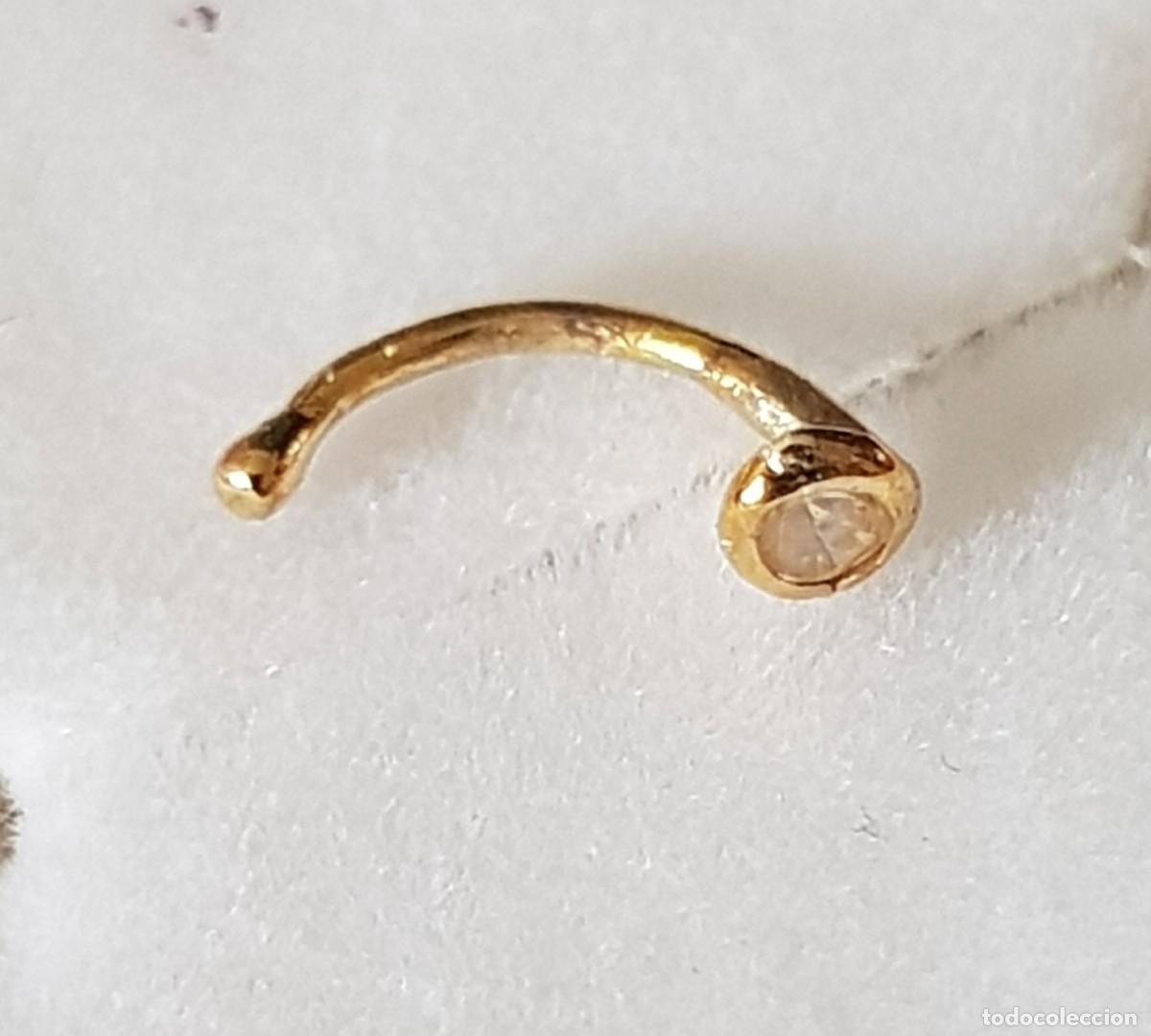 Joyeria: Piercing para nariz de oro de 18 kilates (Nuevo) - Foto 1