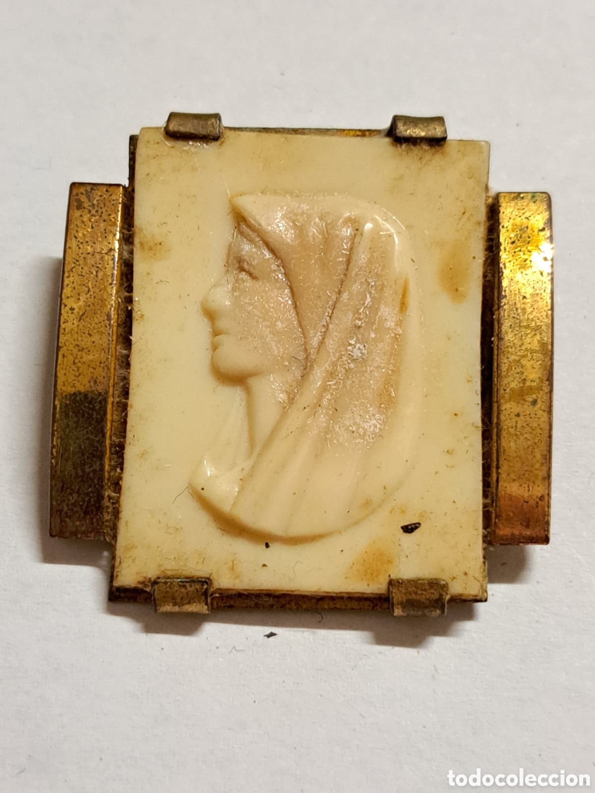 Joyeria: Antiguo broche camafeo de origen franc&eacute;s - Foto 1