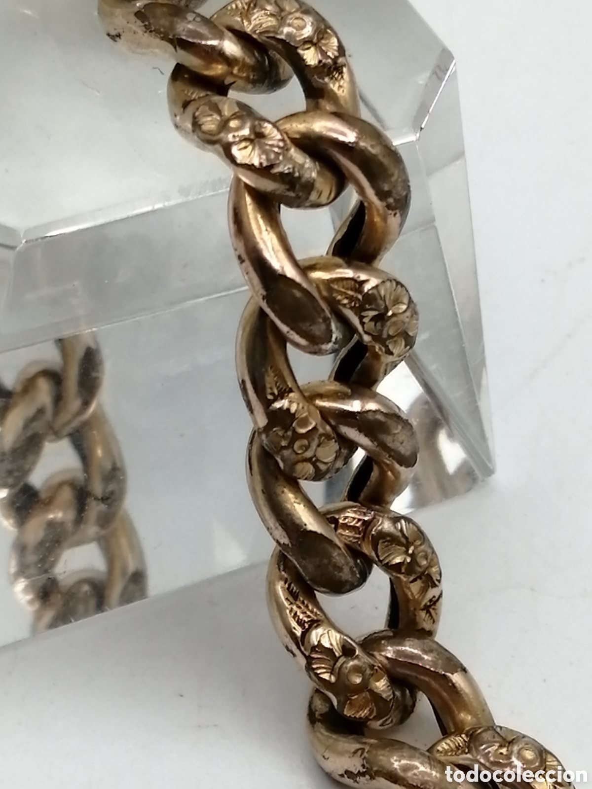 Joyeria: Pulsera lat&oacute;n laminado oro. 1950s - Foto 4