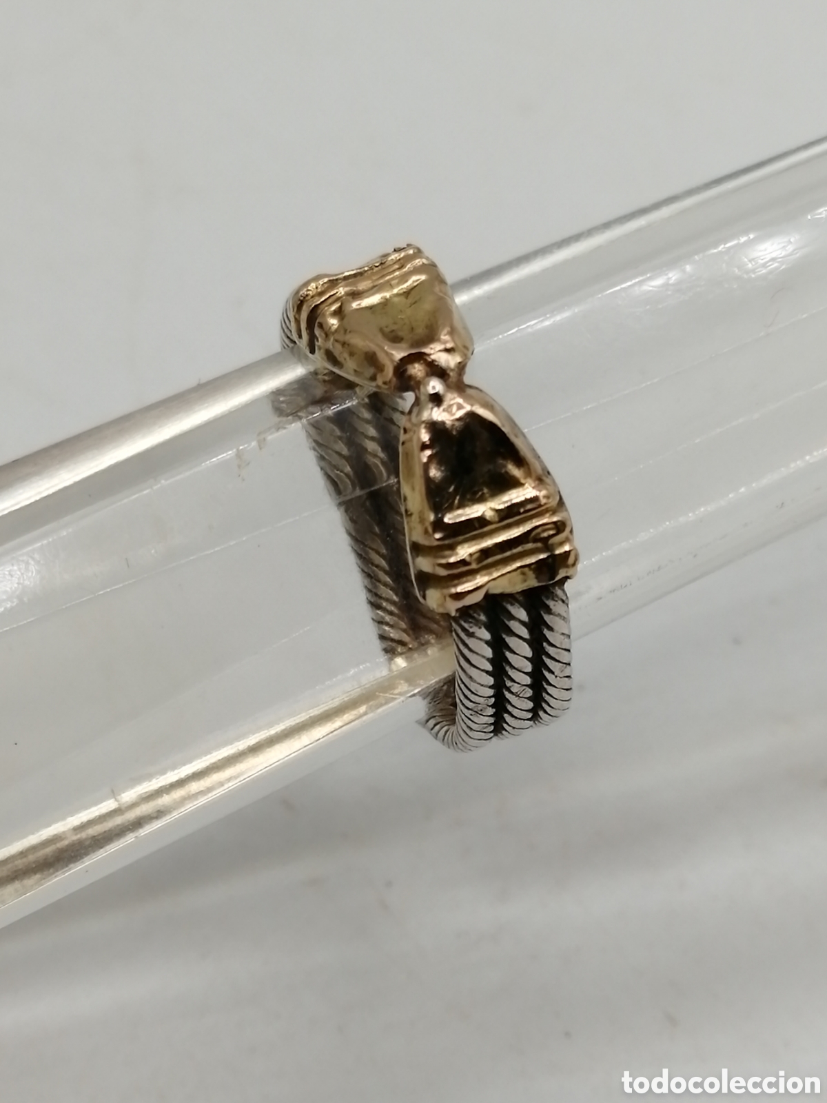 Joyeria: Anillo plata 925mls y oro 18quilates - Foto 3