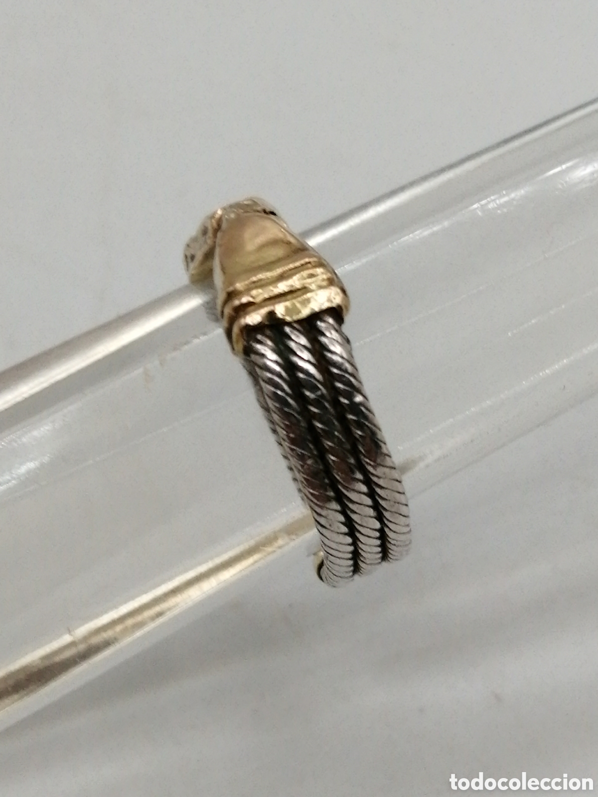 Joyeria: Anillo plata 925mls y oro 18quilates - Foto 5