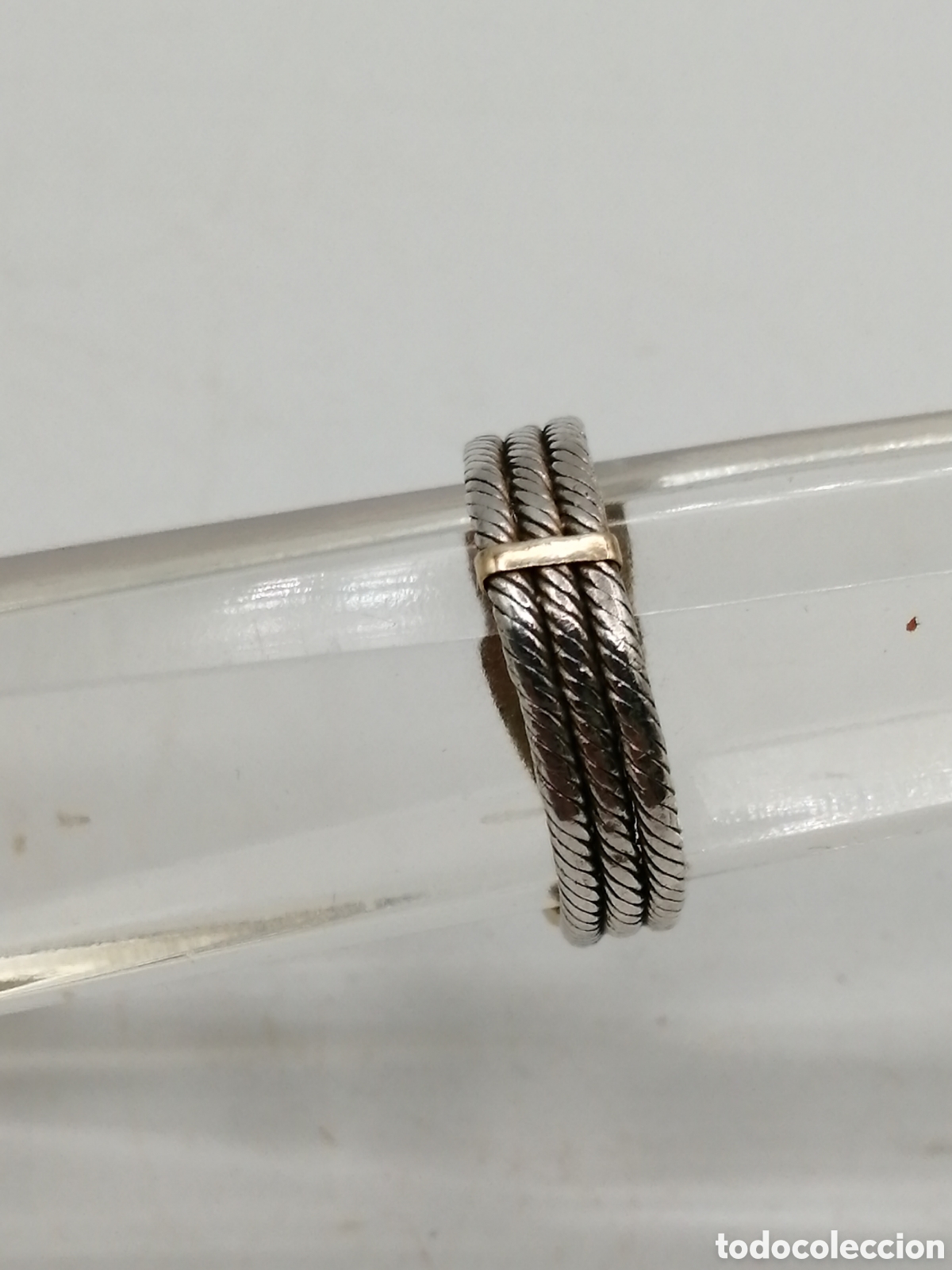 Joyeria: Anillo plata 925mls y oro 18quilates - Foto 6