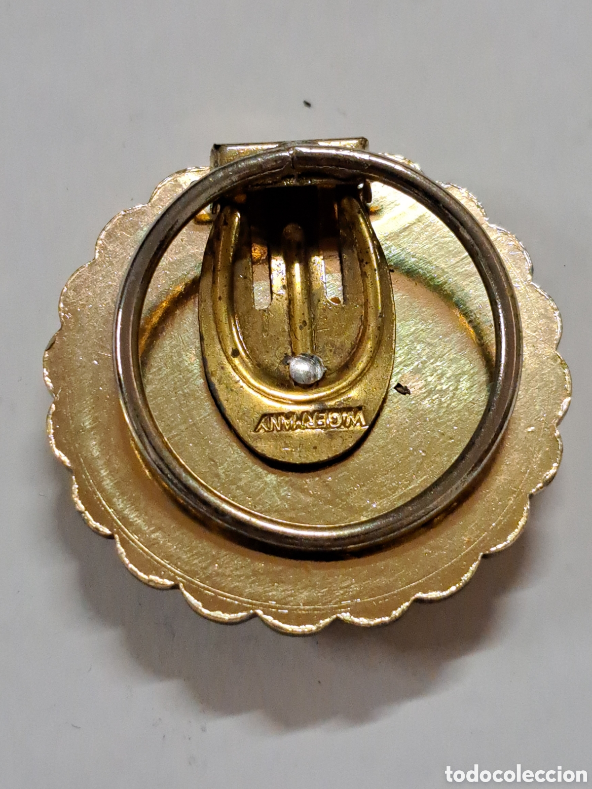 Joyeria: Antiguo broche con nacar - Foto 2