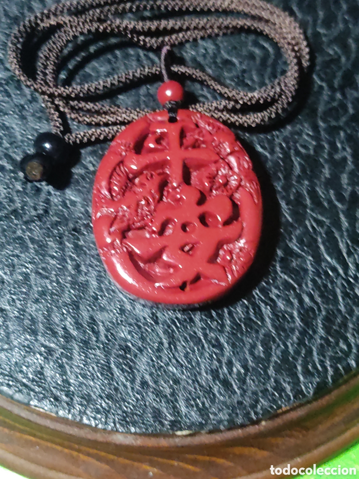 Joyeria: Hermoso Colgante oriental de cinabrio. - Foto 1