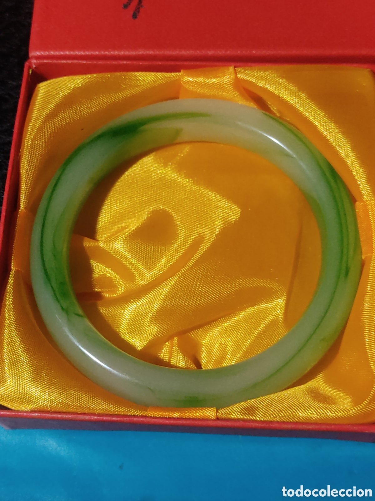 Joyeria: Pulsera de jade en su caja original,sin uso. - Foto 7