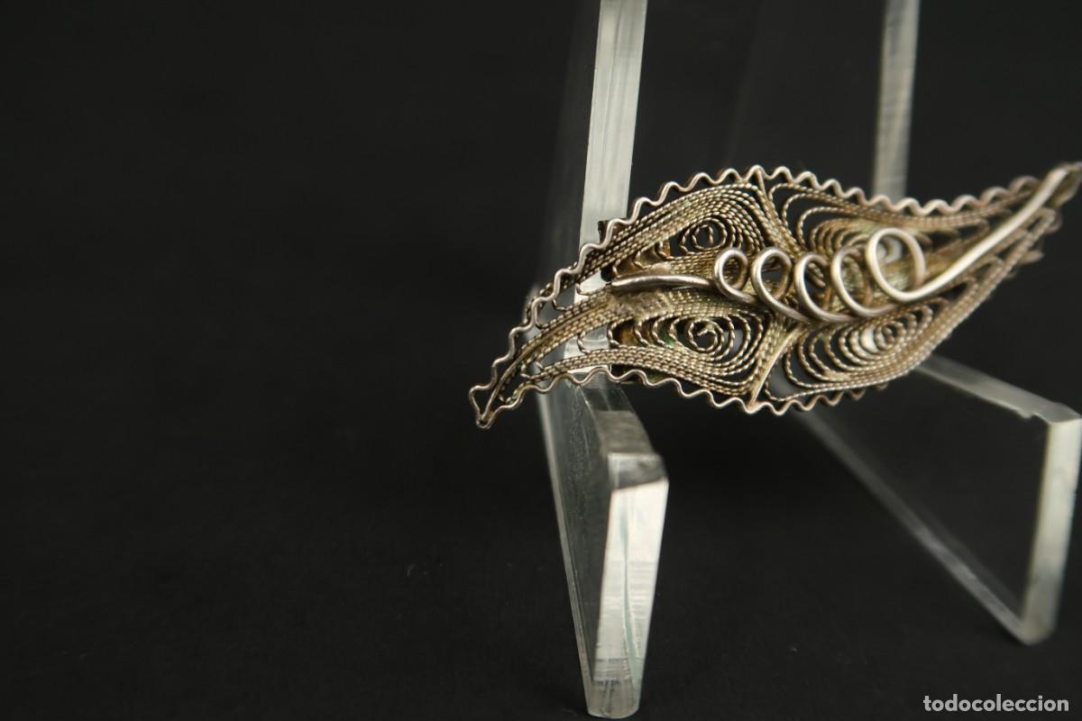 Joyeria: Antiguo Broche de Plata Filigrana - Foto 4