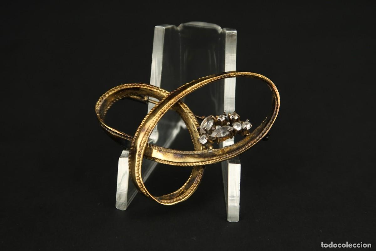 Joyeria: Antiguo Broche de Plata Dorada - Foto 1