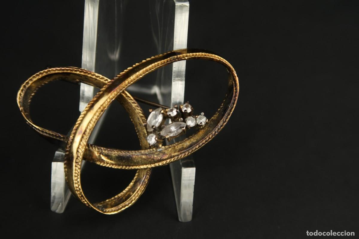 Joyeria: Antiguo Broche de Plata Dorada - Foto 3