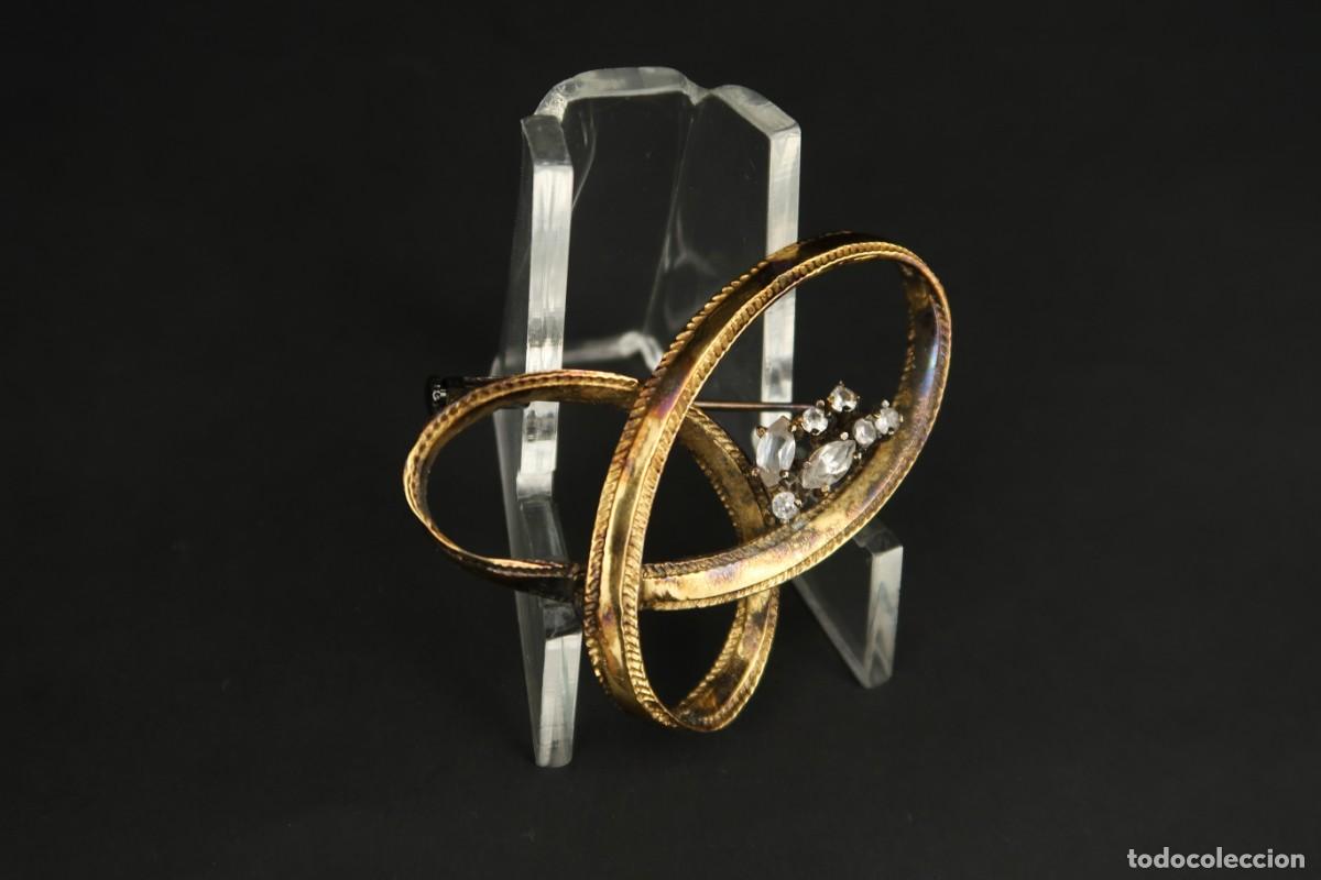 Joyeria: Antiguo Broche de Plata Dorada - Foto 5