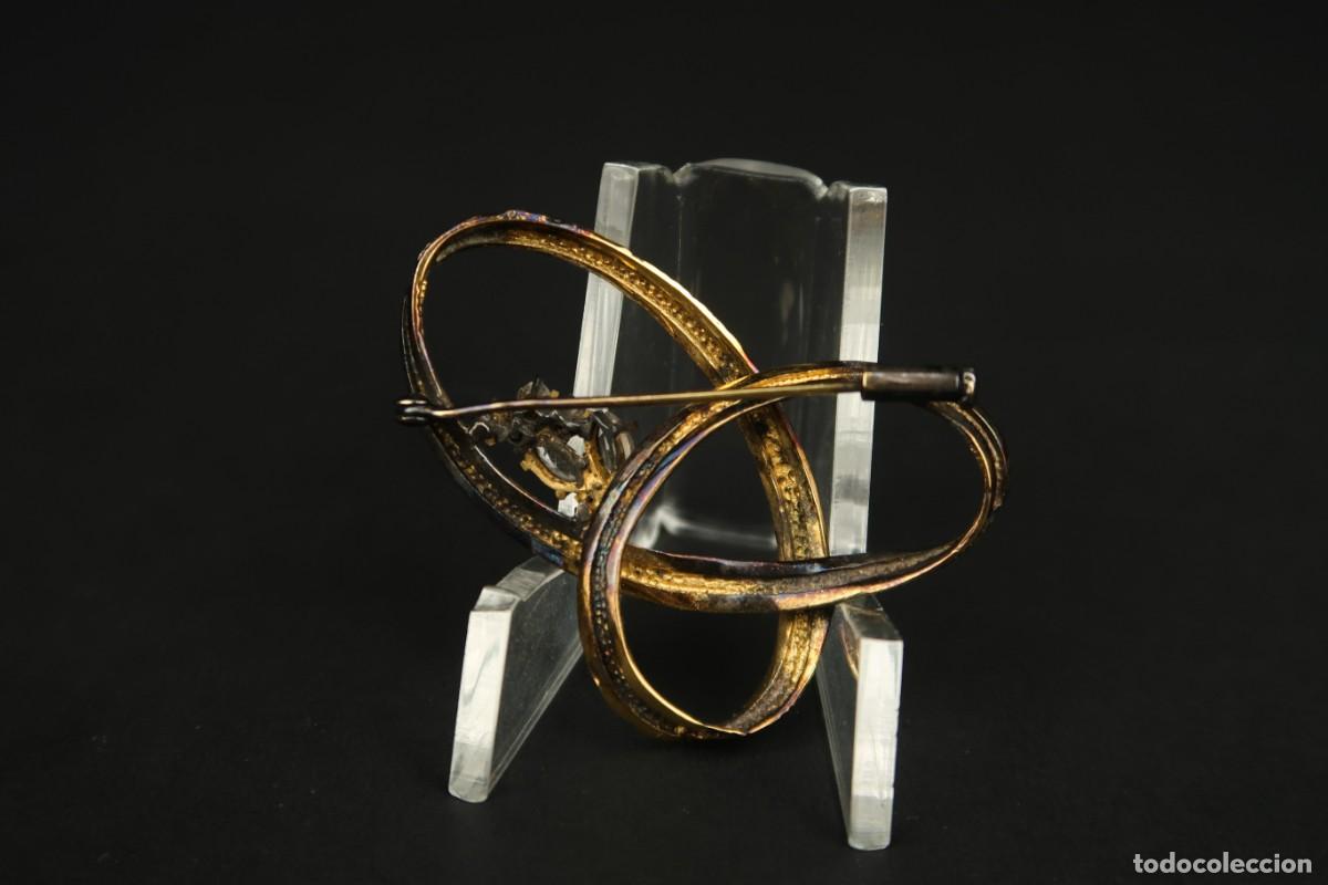 Joyeria: Antiguo Broche de Plata Dorada - Foto 6