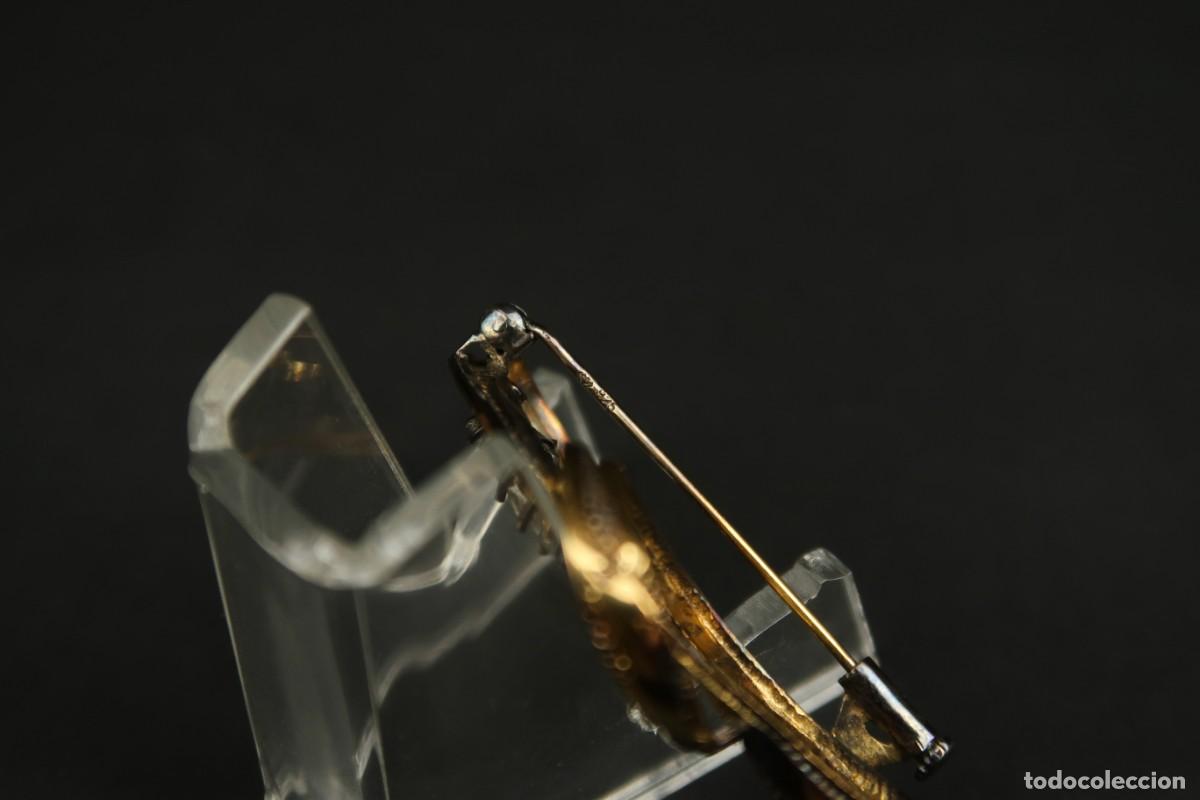 Joyeria: Antiguo Broche de Plata Dorada - Foto 9