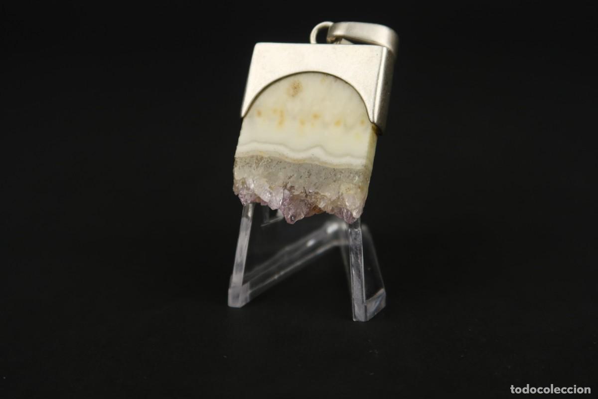 Joyeria: Antiguo Colgante de Plata y &Aacute;gata - Foto 4